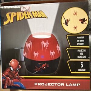 Marvel Spider-Man Projector & Nightlight 3 Modes New